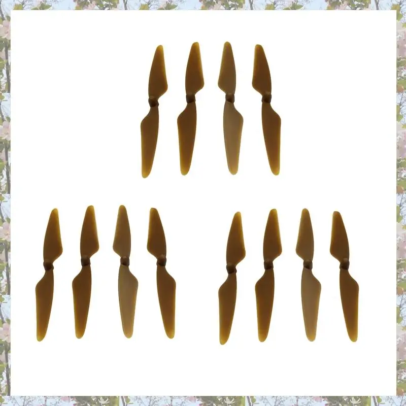 X18A-12Pcs para Hubsan H501S X4 RC Quadcopter Hélices Cuchillas 2CW/2CCW, Amarillo