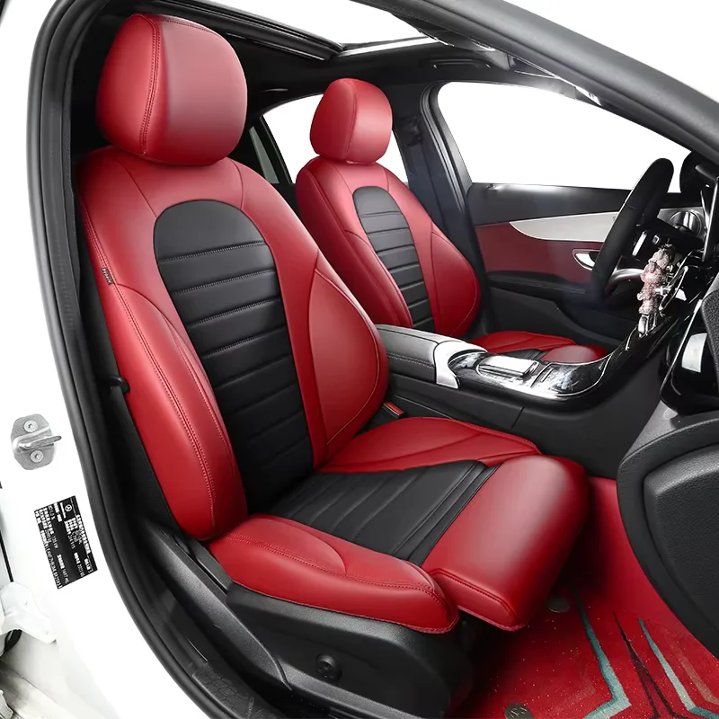بو الجلود مخصص صالح مقعد السيارة يغطي ل MG مولان MG5 MG6 MG4 ZS HS EV وسادة خصر المضادة للانزلاق الفاخرة اكسسوارات السيارات الداخلية