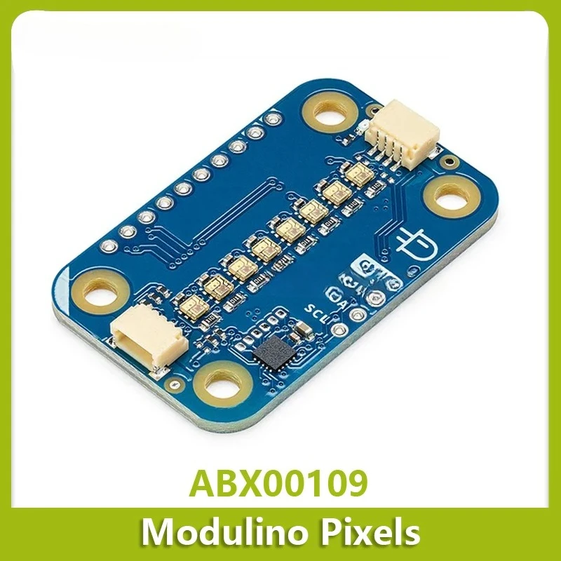Modulino Pixels ABX00109 development board, 8 RGB led controlled color visual animations in stock, genuine product