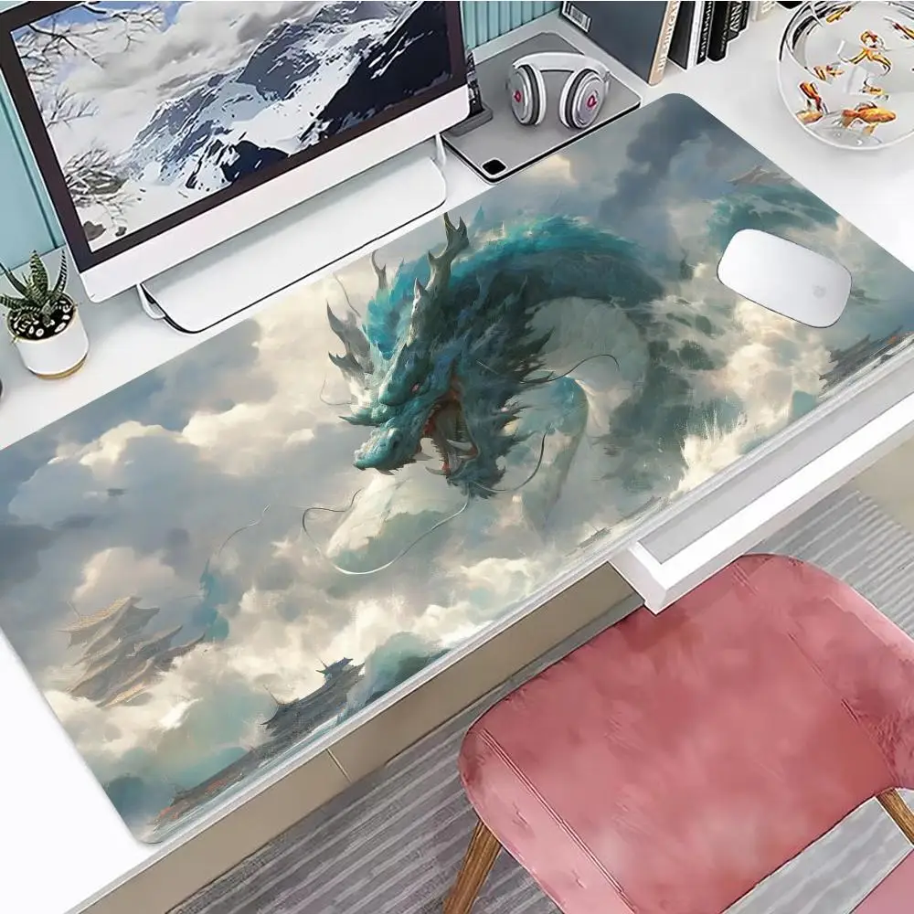 

Starry Night Giant Dragon Design gaming Mouse Pad Desk Mat Non-Slip Gaming pad mouse carpet desk accessories Computer office mat
