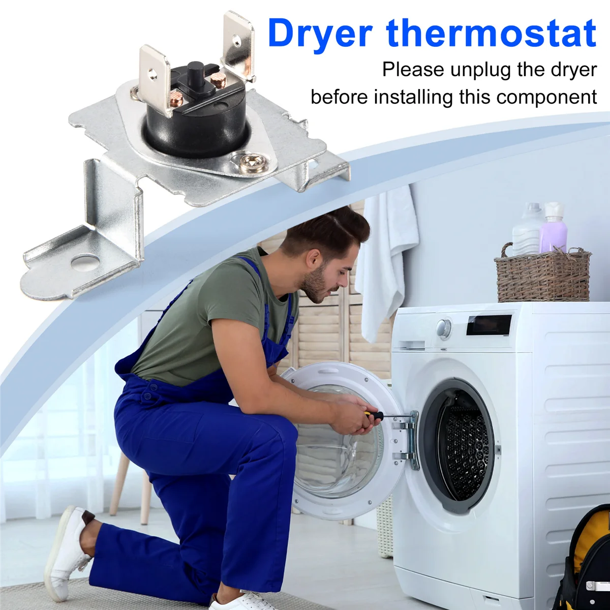 Piezas de repuesto del termostato de límite alto de secadora 6931EL3003C para LG para 1268365 , 6931EL3003G, PS 3530484