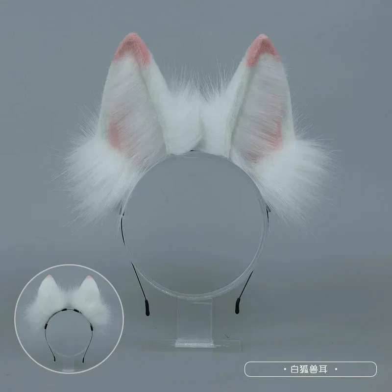 CosplayGame Immortalized Legend Faker Ahri Cosplay Wig Fox Ears Headwear Women Halloween Party Carnival Role Plays;3'c,5.y;8'v, - view 4