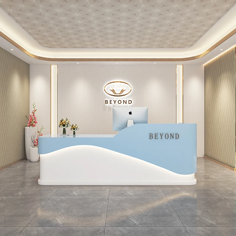 Modern Simplicity Reception Desk Information Desk Beauty Salon CustomizationBeauty Salon Meubilair Bar Counter Furniture