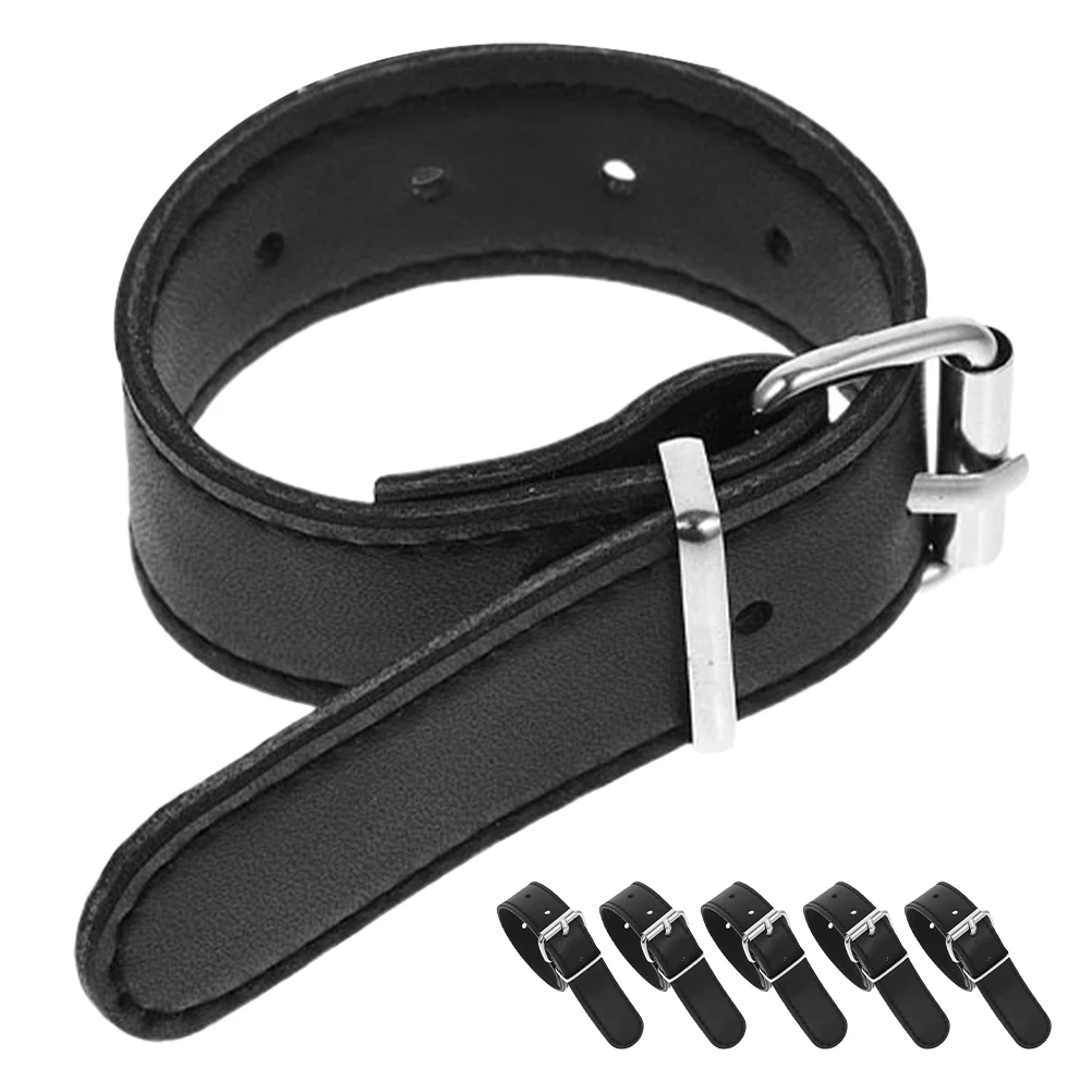 

6pcs Straps Adjustable Pu Bicycle Belts Front Handlebar Sturdy Metal Buckles Universal Compatibility Easy Installation