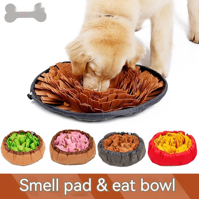 

2024 Pet Dual-Use Sniffing Bowl, Sniffing Mat, Educational Storage, Food Training, Dog Toys, Dog Sniffing Mat, Pet Supplies