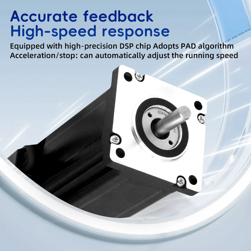 

UMOT DC 4A Nema 23 57x105mm Step Motor 2.2NM 1000ppr Hybrid Closed Loop Motor+line Closed-loop Stepper Motor RS485+Pulse Driver