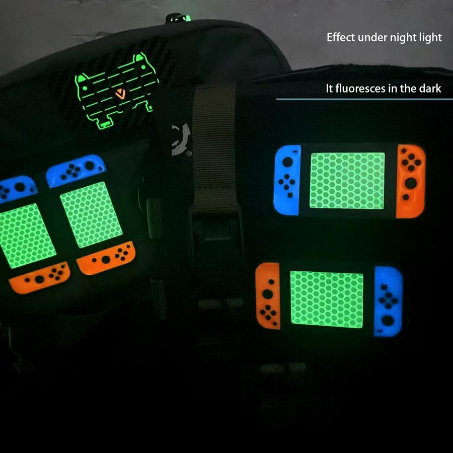 التبديل مضيئة التصحيح الأزرق والأحمر التكتيكية شارة يزين لعبة المضيف التصميم للملابس على ظهره سترة DIY تزيين