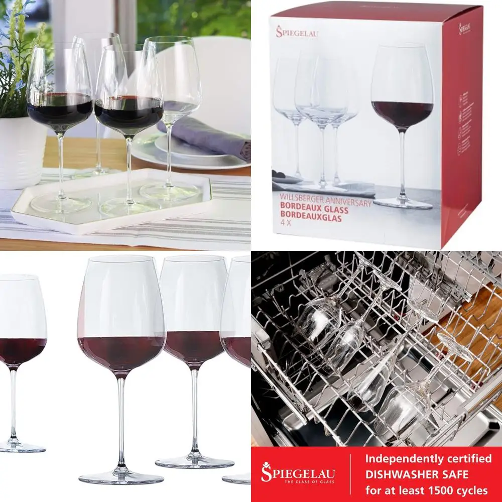 

Элегантный хрустальный бокал для бордо, бокалы для красного вина 22,4 унции, набор из 4 штук, идеально подходят для домашнего бара и вечеринок