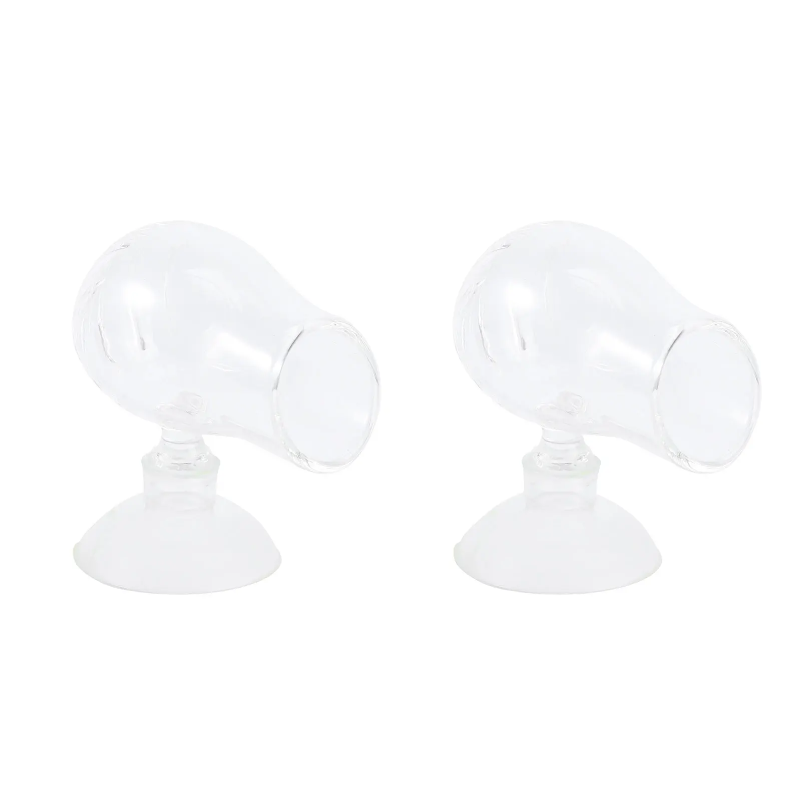 

2Pcs Fish Tank Glass Feeder Durable Aquarium Food Container Red Worms Brine Shrimp Bloodworm Fish Feeder Aquarium Food Container