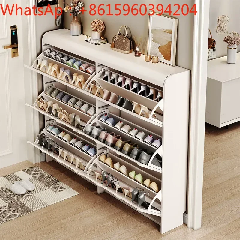 北欧収納靴ラック白超薄型コーナースリム靴キャビネットリビングルームオーガナイザーアルマリオパラサパトス家庭用家具