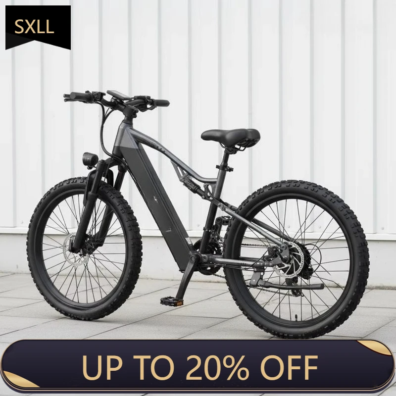 

Электровелосипед SXLL с полной подвеской, прямые продажи от производителя, 500 Вт, с широкими шинами 26 дюймов, 48 В, для взрослых.