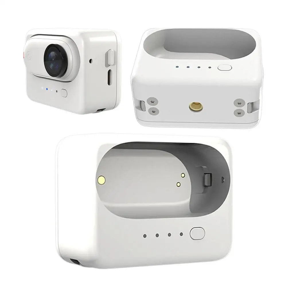 New 1pcs For Insta360 Go 3 Camera Battery Charging Box Fast And Safe Charging Case White Charger Box