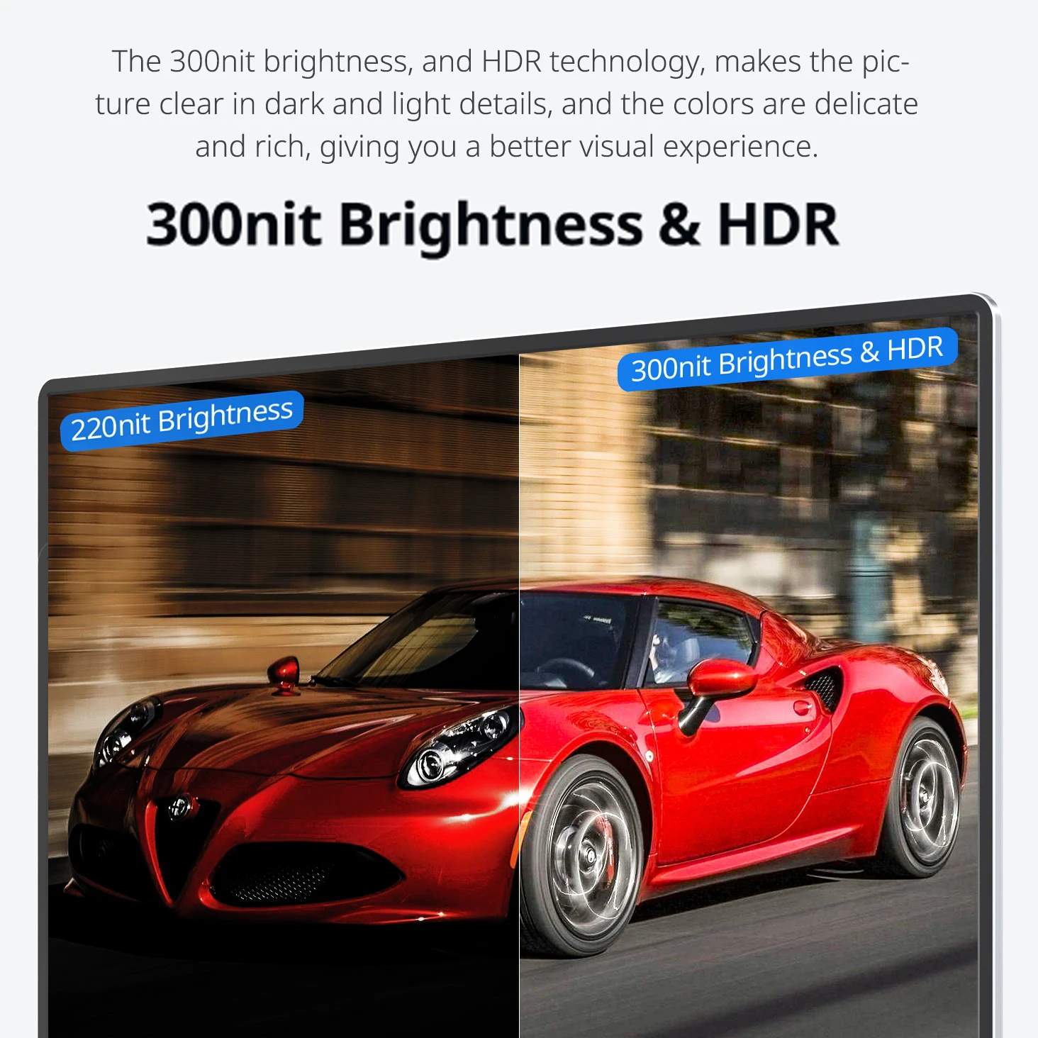 XIANWEI Portable Monitor Gaming 16.1 inch 100%sRGB HDR 1080P External Display Screen For Cell Phone Laptop Xbox PS45/4 Switch