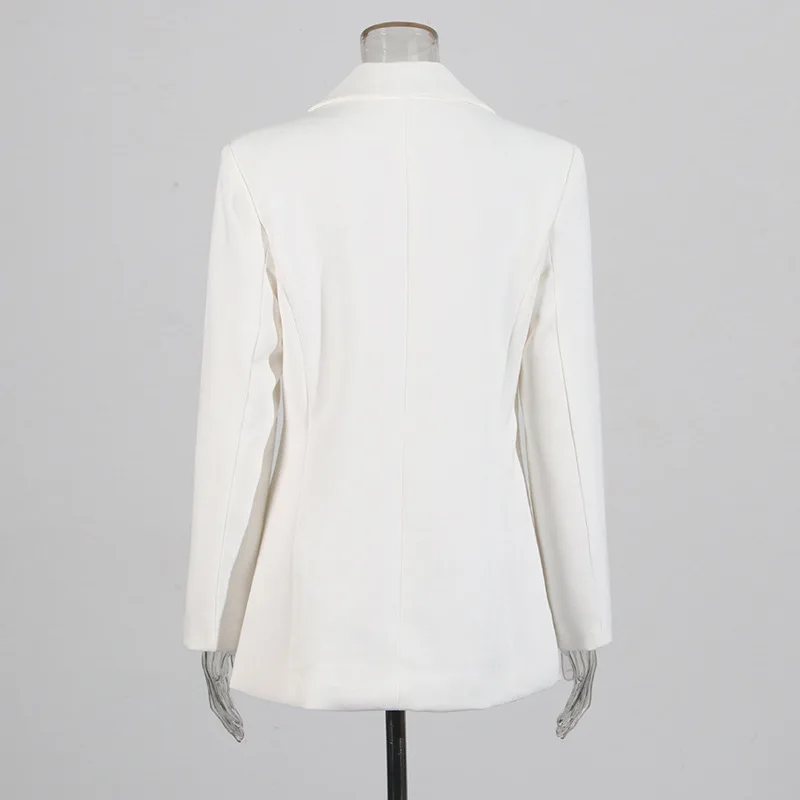 سترة نسائية راقية للمشاهير الأوروبي الأمريكي موضة الخريف الربط مسمار الحفر التفاصيل مزاجه ترين 2025 فام فاخرة