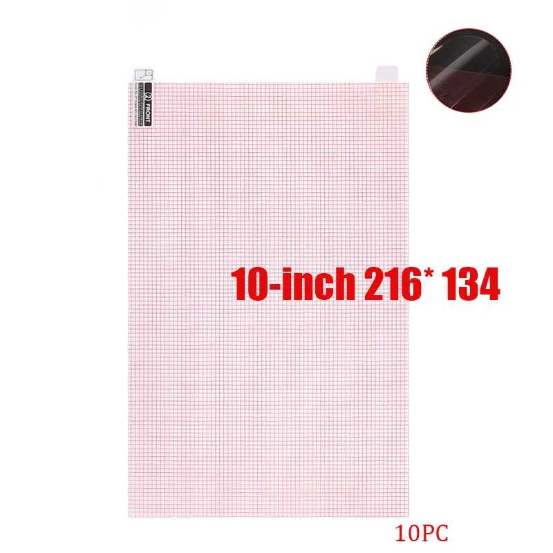 10PC Universal-Displayschutzfolie 5/6/7/8/9/10 Zoll A4 für Telefon, Tablet, GPS, LCD, Anti-Staub-Bildschirm, HD, klare, schützende PET-Folien