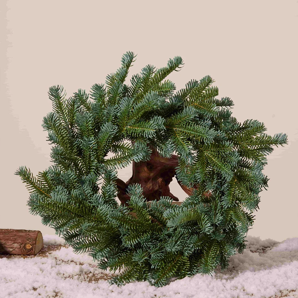

Christmas Decoration Artificial Greenery PE Christmas Pine Needle Wreath A Dense Christmas Gift Luxury Christmas Decoration for