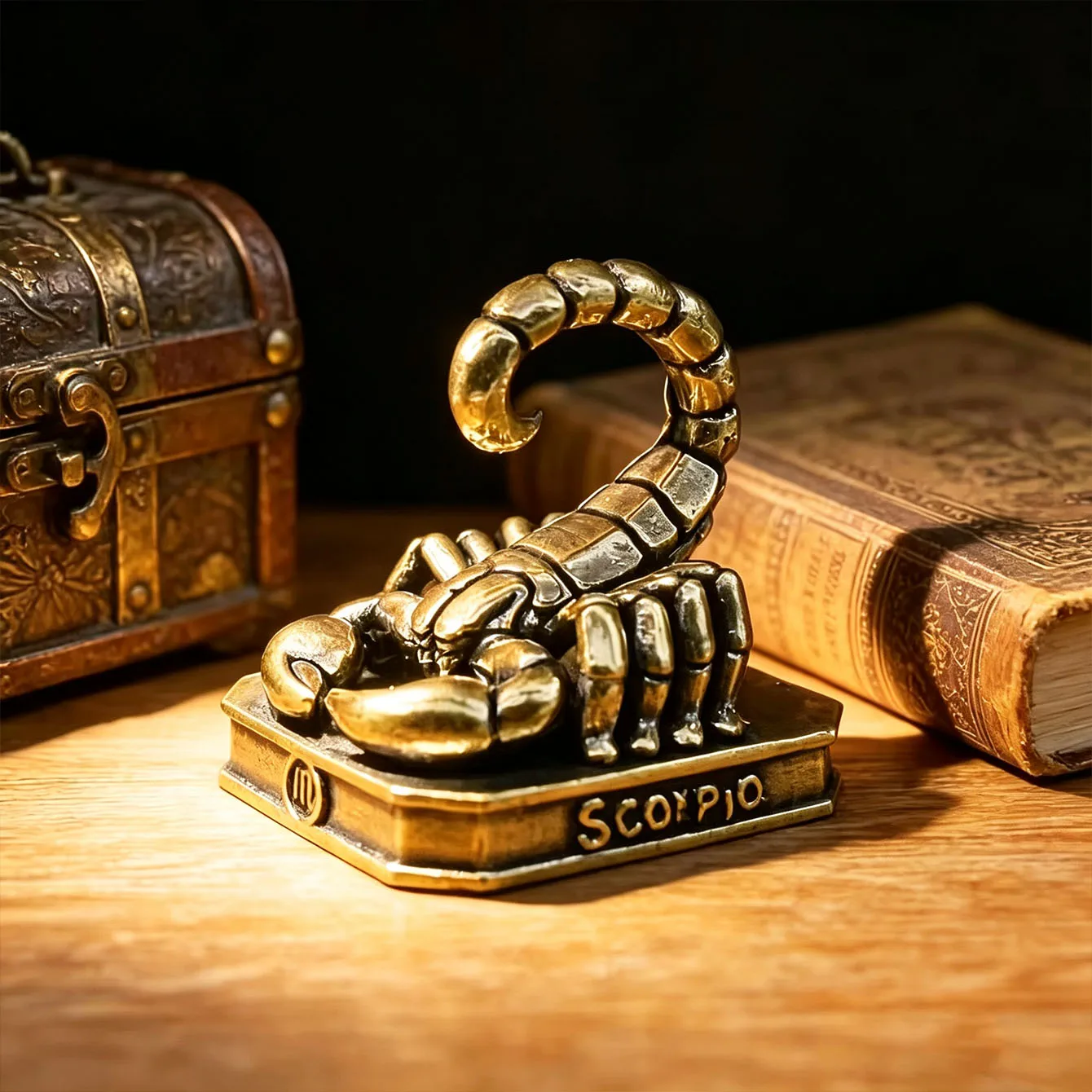 Handmade Brass Zodiac Ornaments - vintage Zodiac Statues, Suitable for Home/Office Decoration and Collectibles.