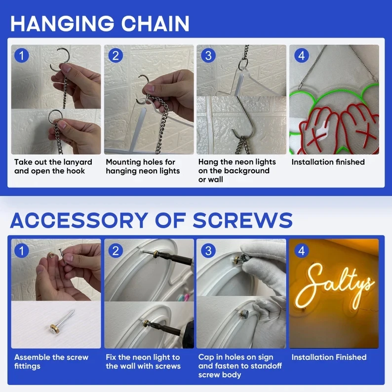 Custom Neon Sign Light Logo Neon Name Large LED Neon Sign Custom Wedding Neon Personalized Neon Sign Light For Home Decor