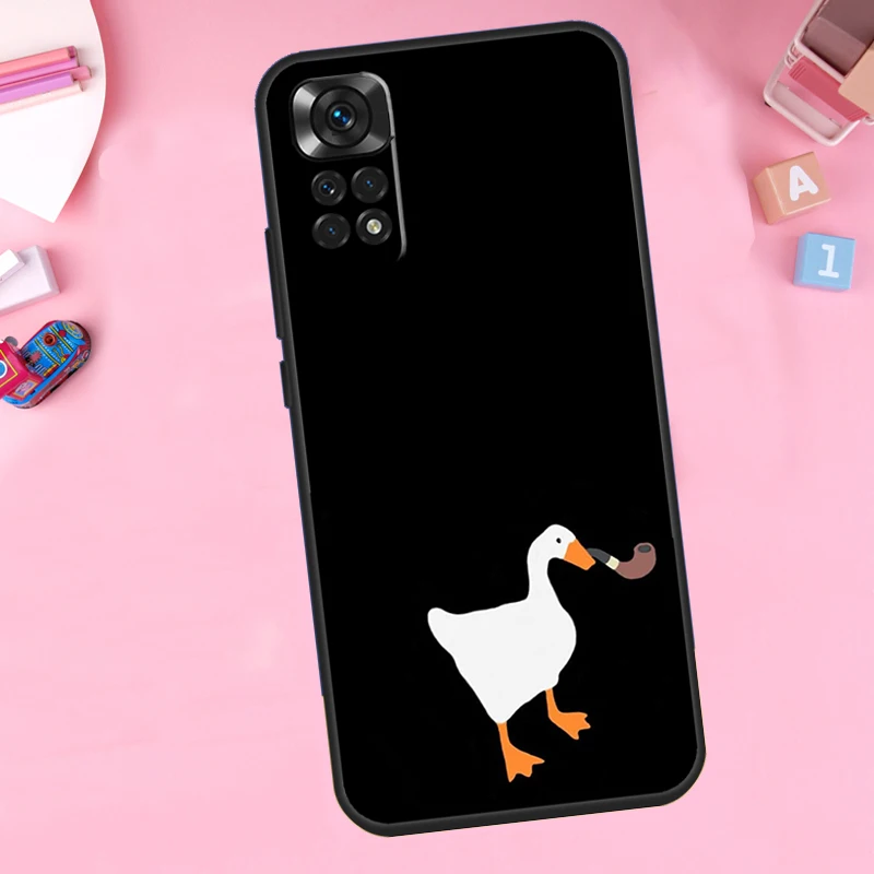 كارتون لطيف أوزة ل Xiaomi Redmi ملاحظة 14 13 برو 9 10 11 12 برو 11S 12S جراب هاتف ل Redmi 13C 12C 10C 14C