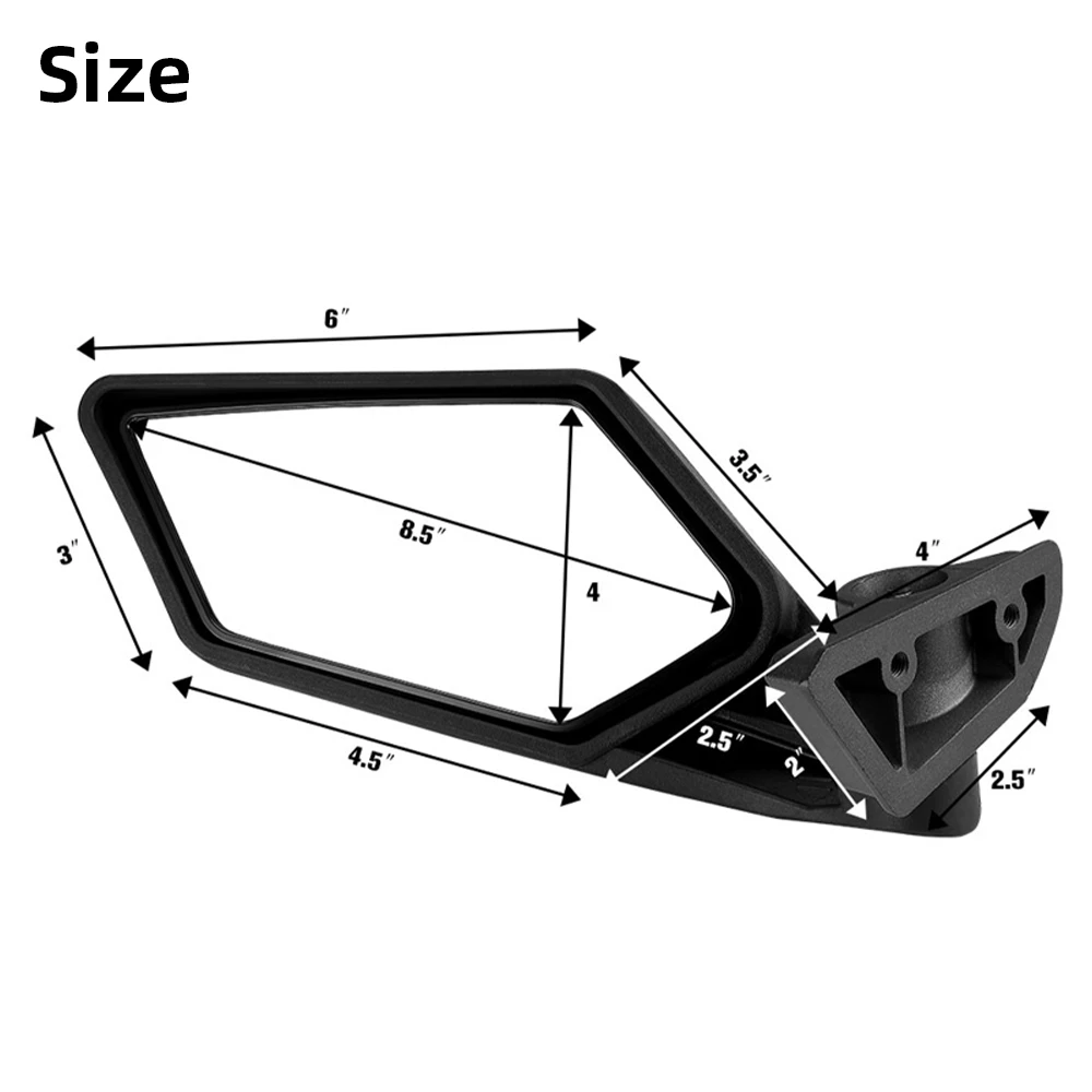 Боковое зеркало заднего вида Maverick X3 для Can Am Maverick X3 / X3 Max RS DS Turbo RR 2017 2018 2019 2020 2021 2022 2023, аксессуары