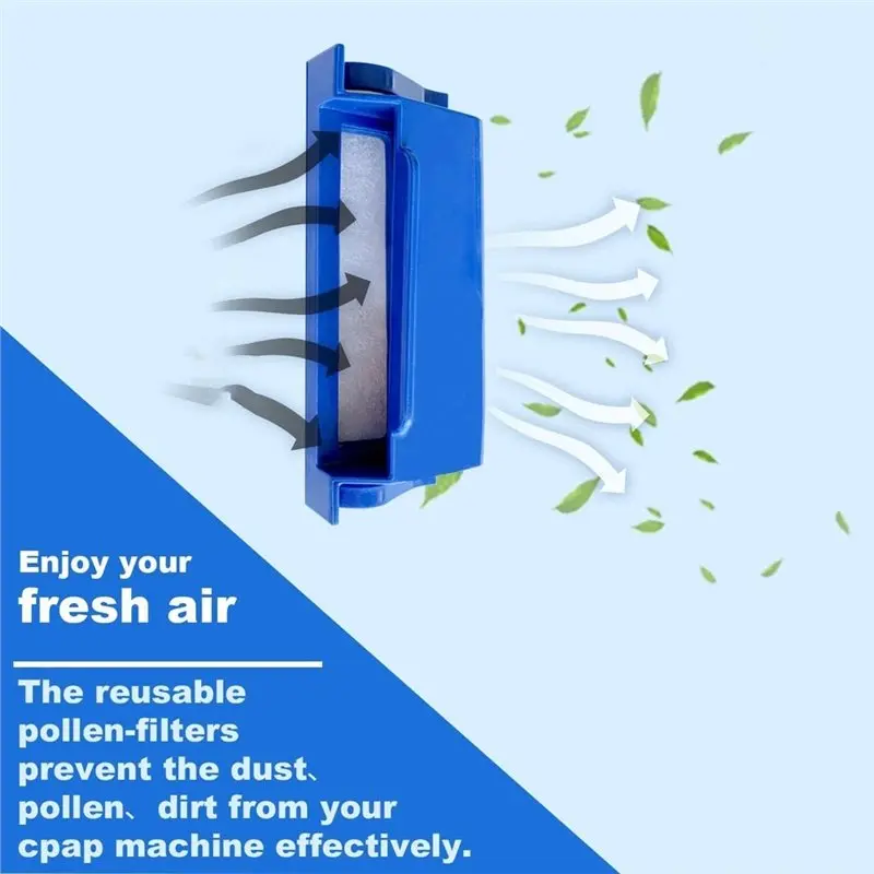 [B25B!】 16Pcs Reusable Pollen Filters,For Dreamstation And Bipap Machines,CPAP Filters Replacement Supplies Accessories