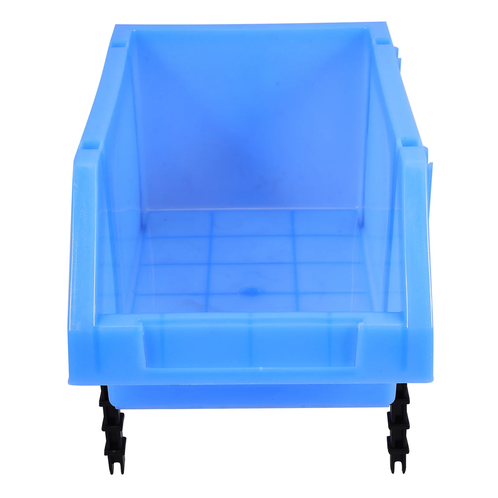 Garage Organization Bins Nesting Shelf Boxes Tool Storage Toolbox Warehouse Supplies Cases Parts Blue Plastic