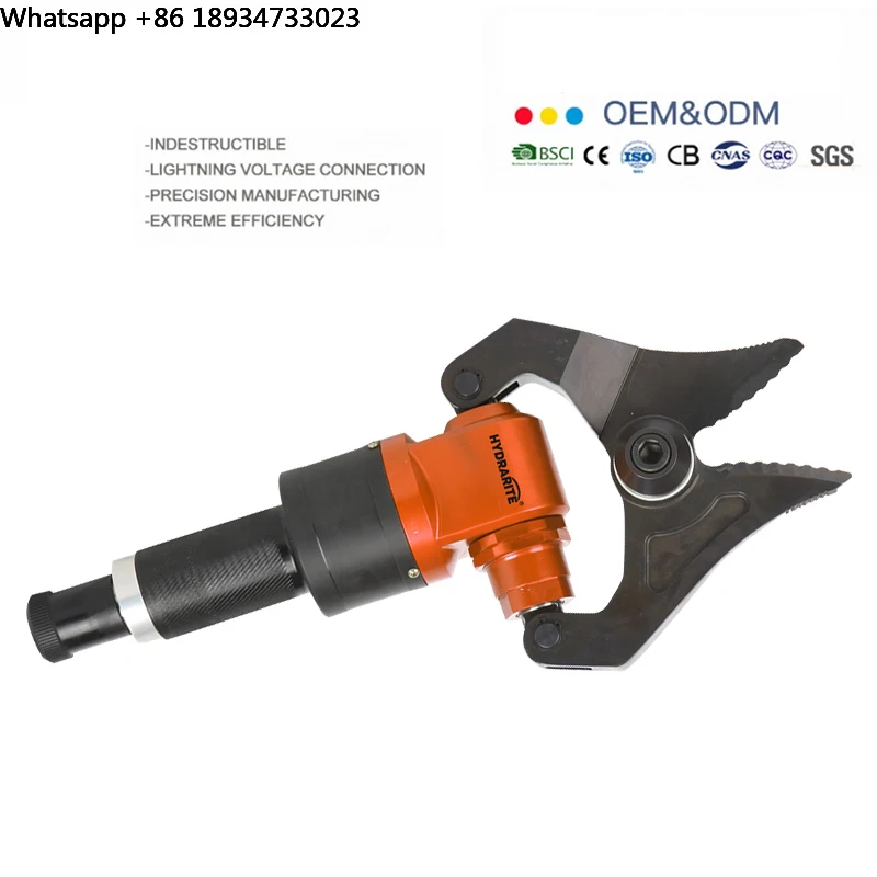 RUIQI 720Bar Hydraulic Cutter Jaw RSM.R80A Hydraulic Shears Firefighting Rescue Tools Energy Efficient Rescue Cutter