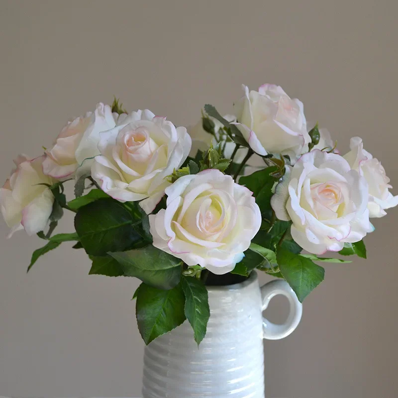 37CM Single Rose Artificial Flower Simple INS Wedding Home Front Floral Photography Feel Moisturizing