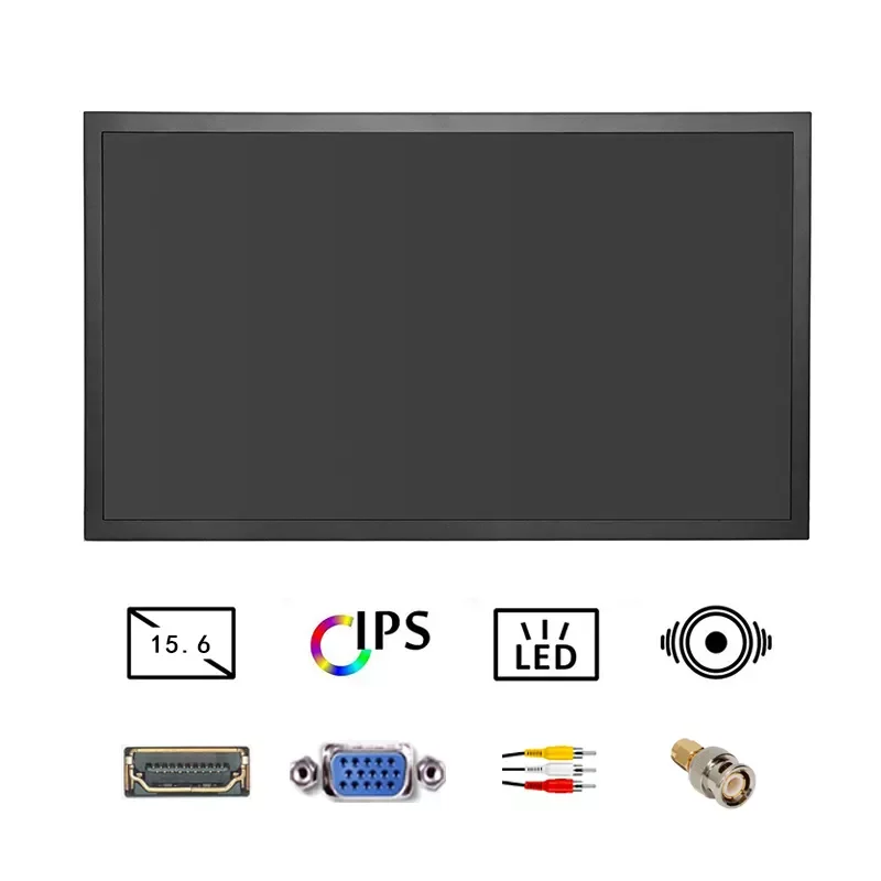 Factory Price 14.1 inch 1920*1080 VESA Wall Mount LCD Touch Screen Open Frame Monitor for Industry with HD VGA BNC AV USB Inport