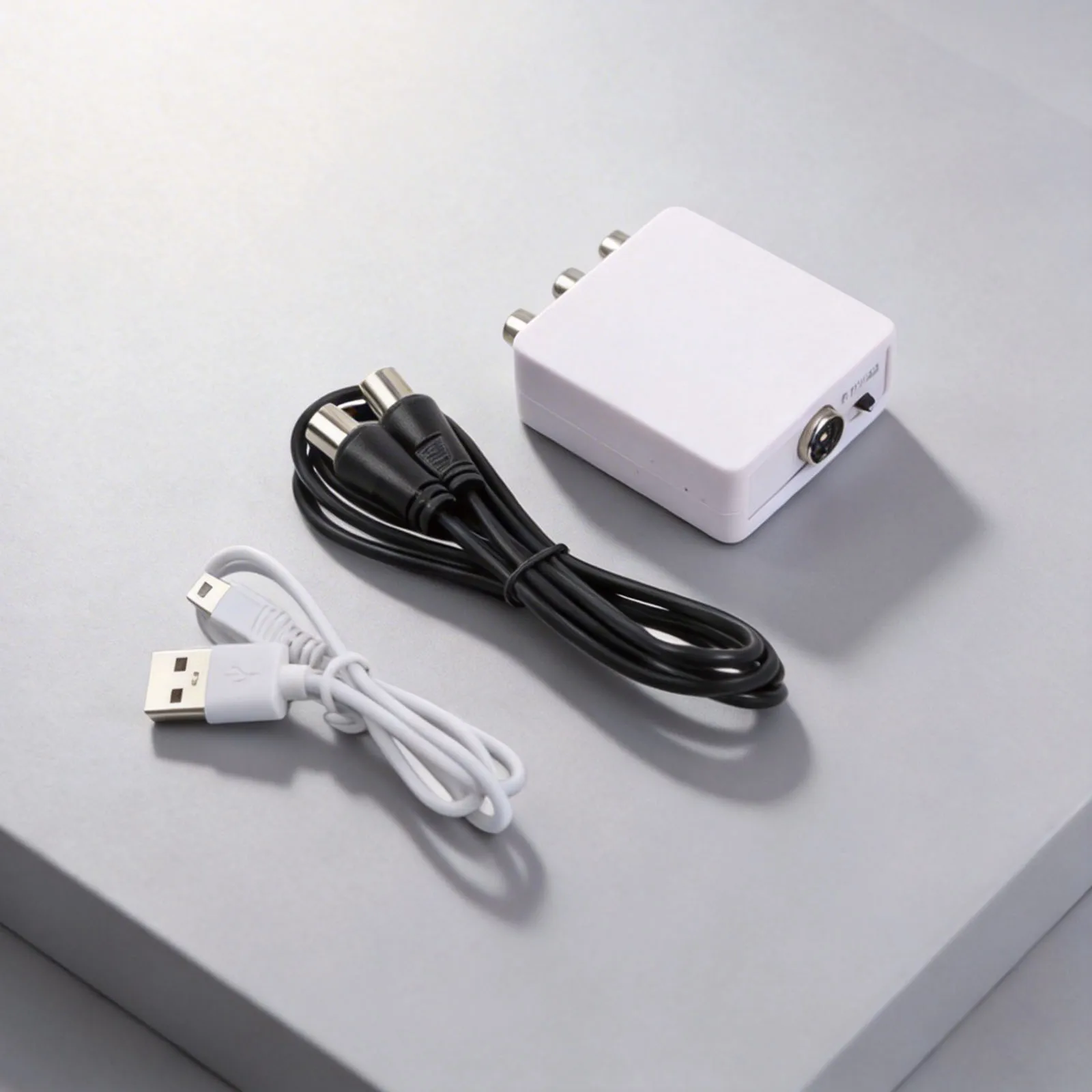 1pc For RCA/Composite To AV RF/Coaxial Converter, AV 2 RF Modulator, Coaxial Adapter For RCA AV For CVSB To For RF Video Adapter