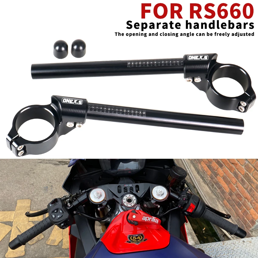 

High-quality 51 mm/2.0 in Motorcycle CNC Racing Refit Clip On Handle Bars Front End Upper Top Clamp For Aprilia RS660 RSV4 RSVR