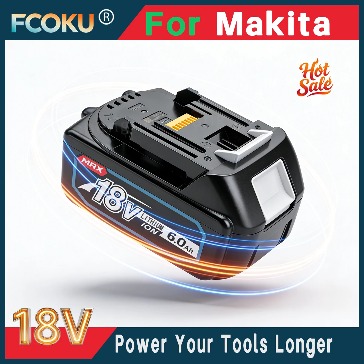 

18V 6.0Ah Battery For Makita LXT BL1830 BL1840 BL1850 BL1860 Rechargeable Li-ion For Cordless Drill Driver Garden Power Tools