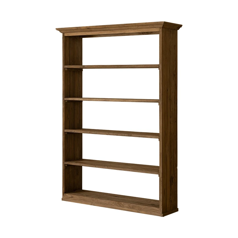 

Teak solid wood bookshelf Bogu shelf retro home shelf storage display cabinet