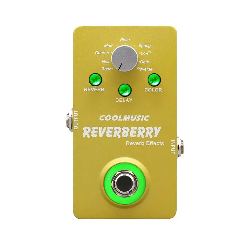 Music Instrument 9V DC 9 Reverb Effects Digital Reverb Guitar Pedal