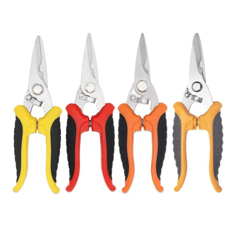 

7inches Stainless Steel Iron Sheet Keel Scissors Anti-skid Labor-saving Iron Wire Scissors Industrial Artifact Hardware Tools