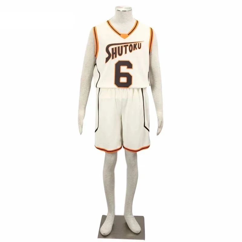 Cosplay Kuroko no Basuke SHUTOKU No. 6 10 Midorima Shintaro Basketball Jersey Costume Sports Uniform ir;l5