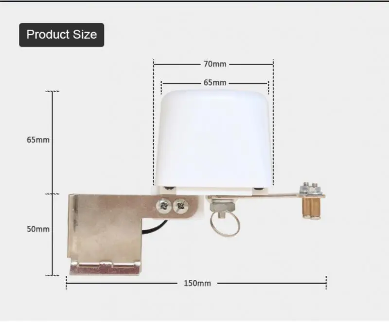 Tuya ZigBee-Válvula de fuga de Gas y agua inteligente, temporizador de cuenta atrás con Control automático, encendido y apagado, WiFi, funciona con