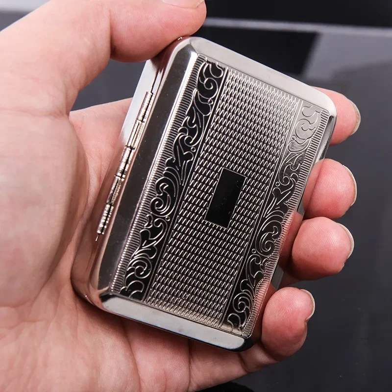 

Stainless Steel Cigarette Case Smoking Accessories Metal Cigarette Box Cigarette Holder Tobacco shreds Box