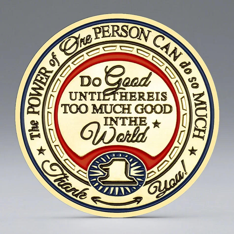 Thank You Brother Souvenir Coins Gold Plated Together We Can Do So Much Commemorative Coin