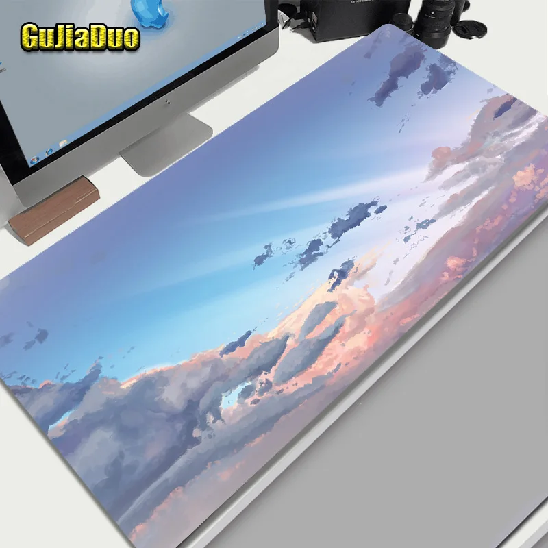 

80x40 Gamer Extra Large Blue Sky Mouse Pad Computer and Office Table Desk Mat XXL Mange Contracted Mouse Pad Gaming Accessories