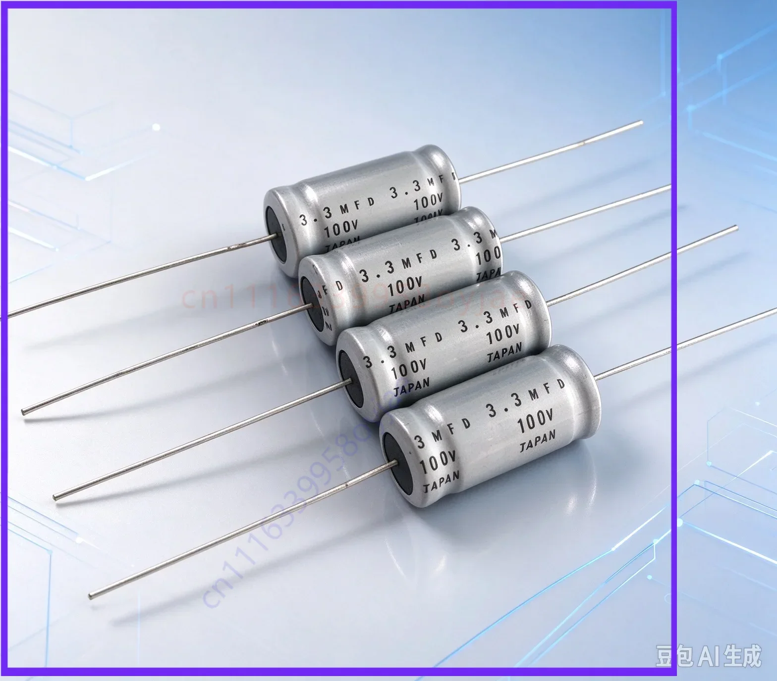 Vintage for MARCON RIC NP 3.3UF 100V HiFi Audio Crossover Capacitor  10pcs