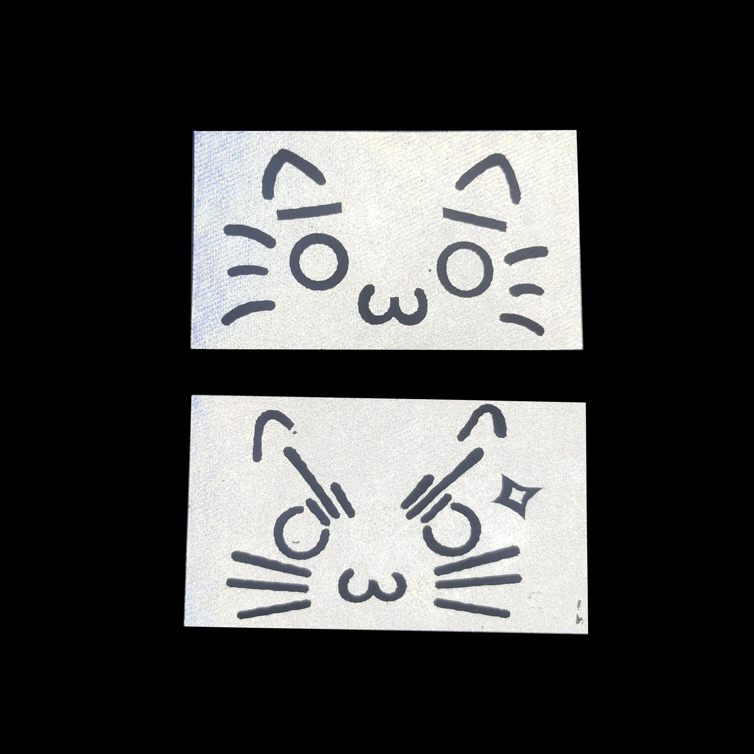 Angry Cat Tactical Patch Reflective Animal Expression for Jacket Shoulder DIY Sew-on with Hook And Loop Backing