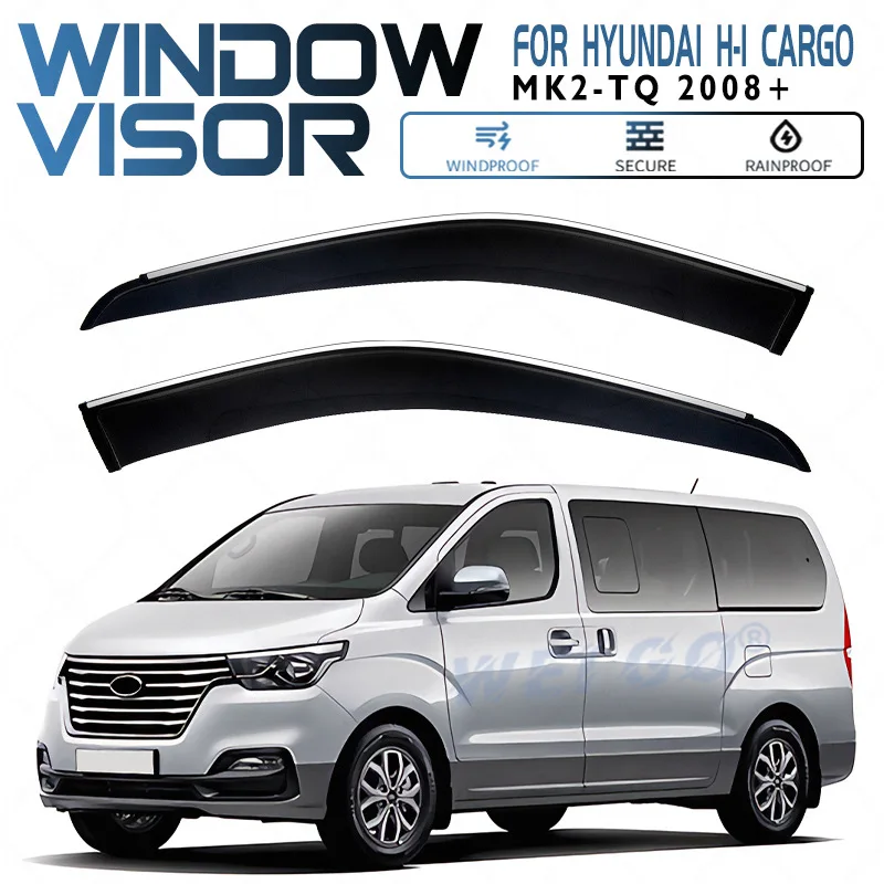 

For Hyundai H-1 Cargo 2008+ Car Window Visor Awning Shelters Windshield Side Window Rain Sun Shade Auto Accessories Car Styling