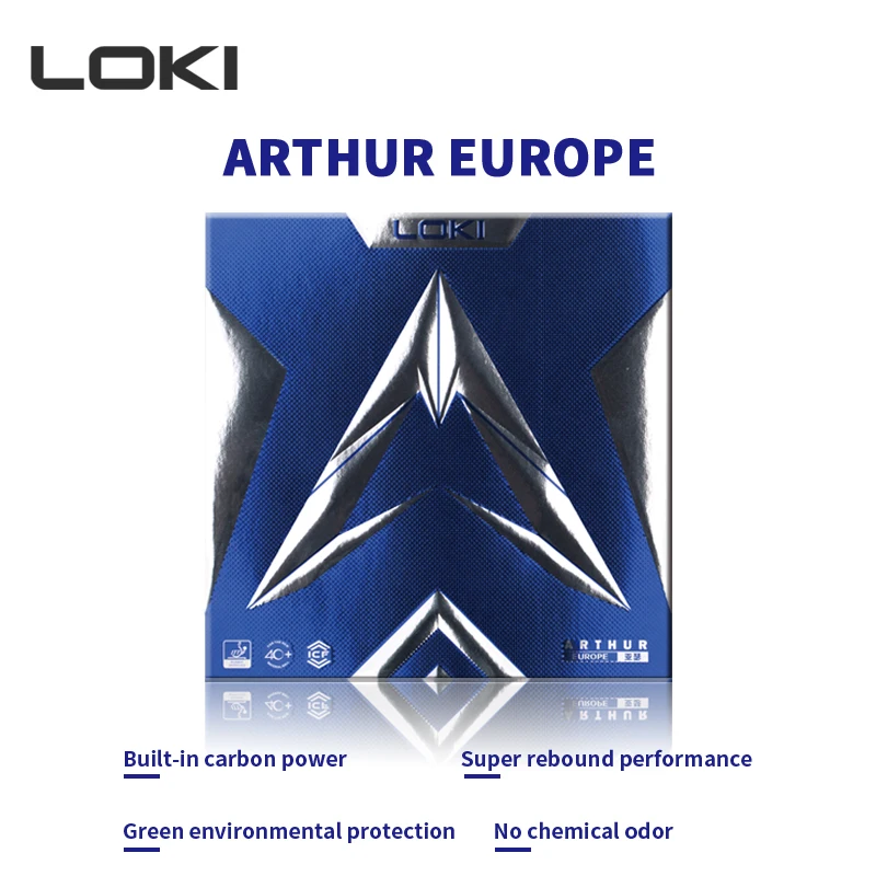

LOKI ITTF Approved Table Tennis Rubber ARTHUR EUROPE Cake Sponge Ping Pong Rubber High Rebound Sticky Pips in Rubber Arc Loop