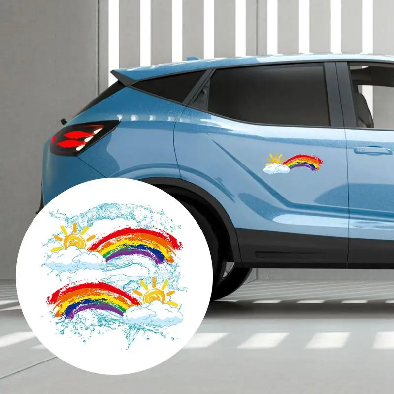 Graffiti Rainbow Bridge Car Stickers, parabrisas, cuerpo, ventana, tanque de combustible, tapa, parachoques, decoración, accesorios para automóviles