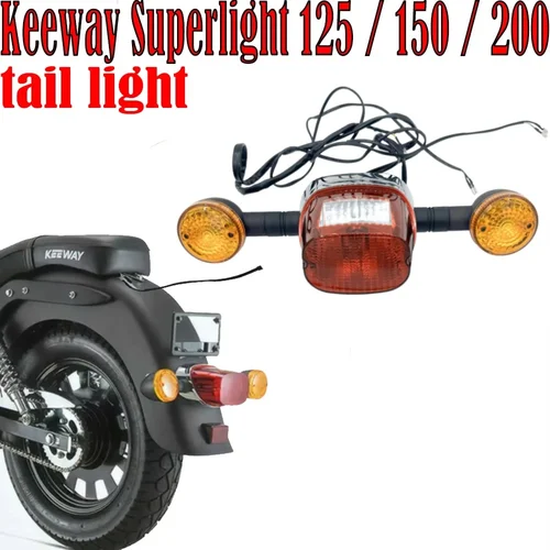 Compatible con Keeway Superlight, luz trasera Original, conjunto de luz trasera de señal de giro para Keeway Superlight 125/150/200