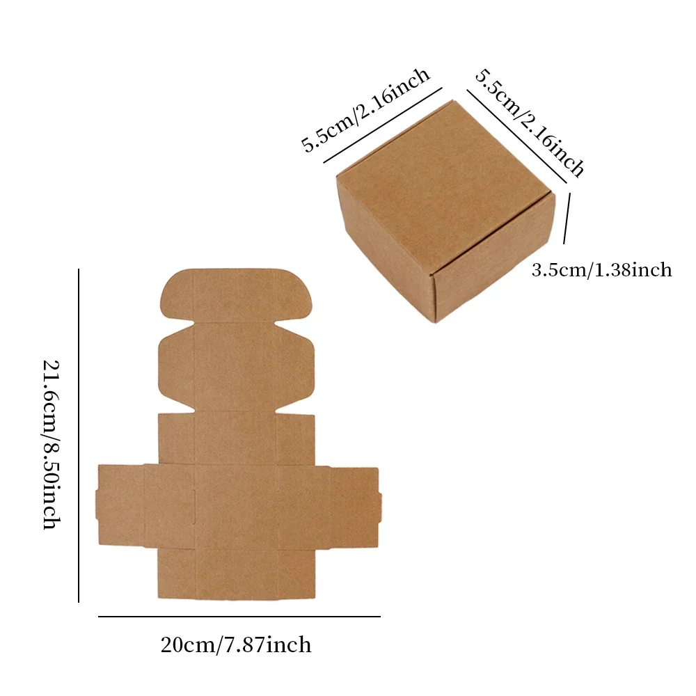 10/20 Stück, 6 Größen, Schmuck, organisierte Verpackung, Kraftpapier-Box, Halskette, Ohrringe, Aufbewahrung, Großhandel, Lieferant