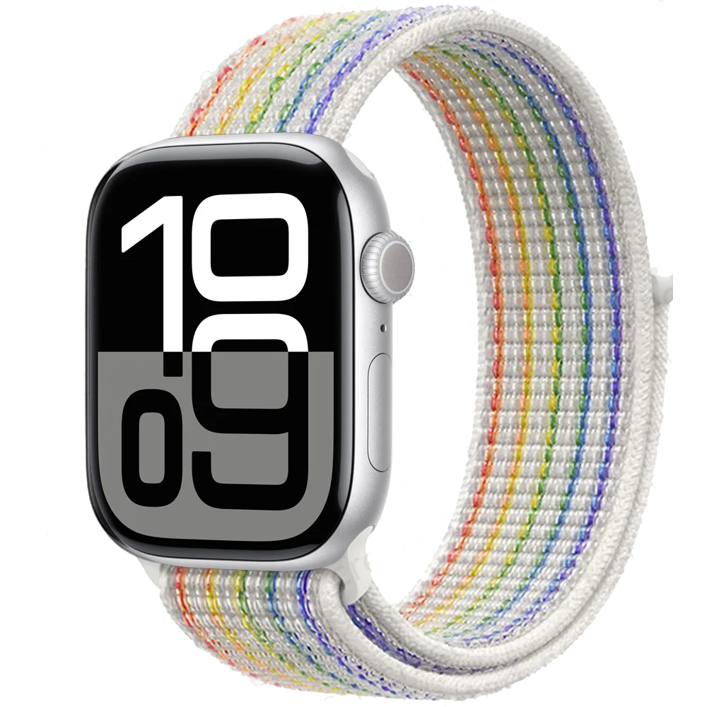 Nylon-Schlaufenarmband für Apple Watch 44mm 40mm 45mm 42mm 46mm 49mm Armband Correa iWatch Series 12 11 10 SE 9 8 7 Ultra 4 3 2