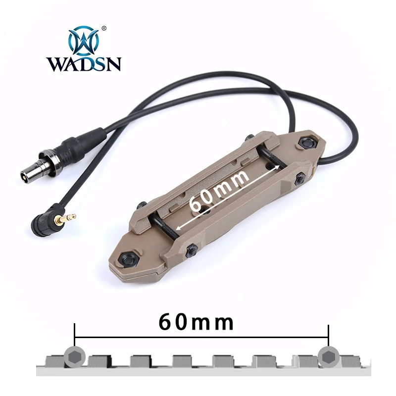 Tattico a pressione aumentata telecomando a doppia funzione interruttore per Mlok Keymod DBAL A2 PEQ 15 NGAL MAWL torcia elettrica arma Scout luce