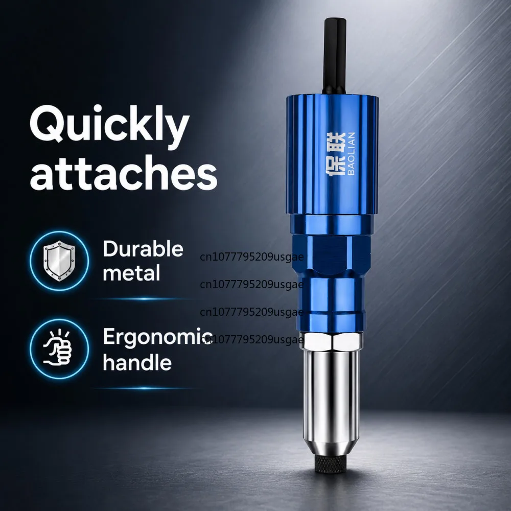 Electric Rivet Gun 2.4mm-4.8mm Portable Rivet Nut Gun Drill Adapter Home Plug-in Riveting Tool Wireless Rivet Nail Bit Tools Kit - view 2